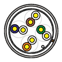 Cat 5e - Шнур коммутационный экранированный F/UTP PVC